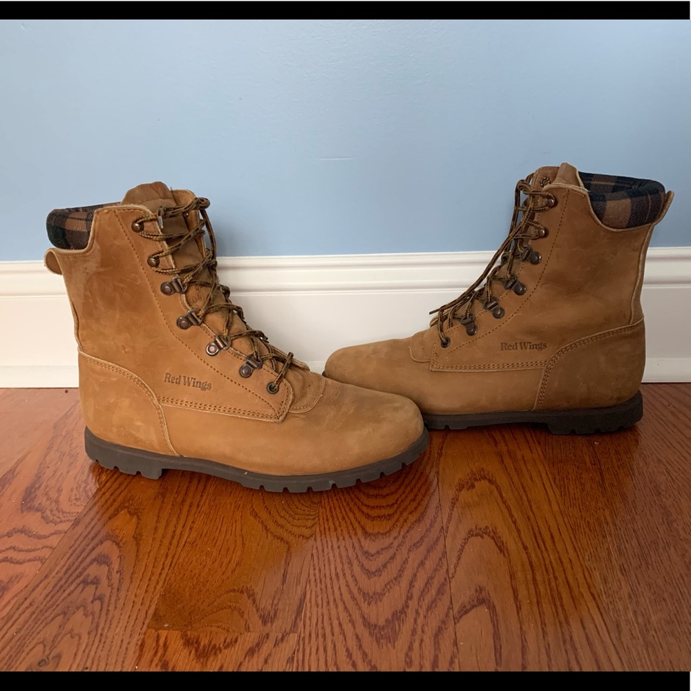 Red wings boots